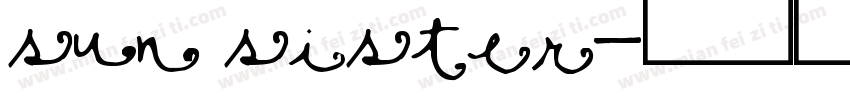 sun sister字体转换